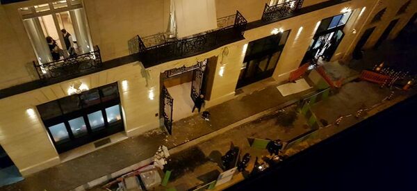 فندق ريتز بعد تعرضه لحادث سطو في العاصمة الفرنسية باريس الخميس 11 يناير/كانون الثاني 2018 - سبوتنيك عربي