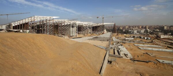 بناء المتحف المصري الكبير في الجيزة - سبوتنيك عربي