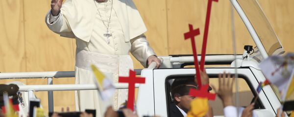 بابا الفاتيكان فرانسيس في سانتياغو، تشيلي 16 يناير/ كانون الأول 2018 - سبوتنيك عربي