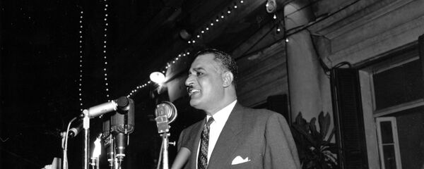الرئيس المصري جمال عبد الناصر في عام 1957 الرئيس المصري جمال عبد الناصر في عام 1957 - سبوتنيك عربي