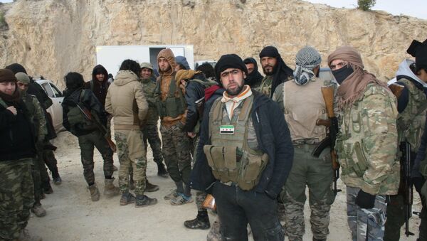 قوات الجيش السوري الحر المشاركة في العملية العسكرية في عفرين، سوريا - سبوتنيك عربي