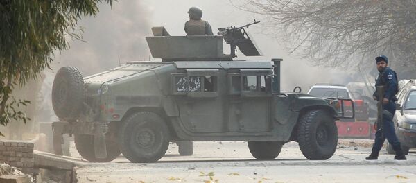 انفجار قرب مكتب منظمة إنقاذ الطفولة في مدينة جلال أباد شرقي أفغانستان، 24 يناير/ كانون الثاني 2018 - سبوتنيك عربي