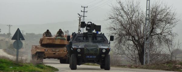 قوات الجيش التركي على الحدود السورية التركية - سبوتنيك عربي