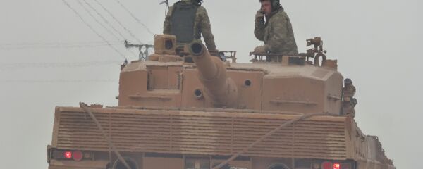 قوات الجيش التركي على الحدود السورية التركية - سبوتنيك عربي