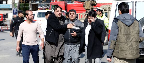 انفجار في حي السفارات في كابول 27 يناير 2018 انفجار في حي السفارات في كابول 27 يناير 2018 - سبوتنيك عربي