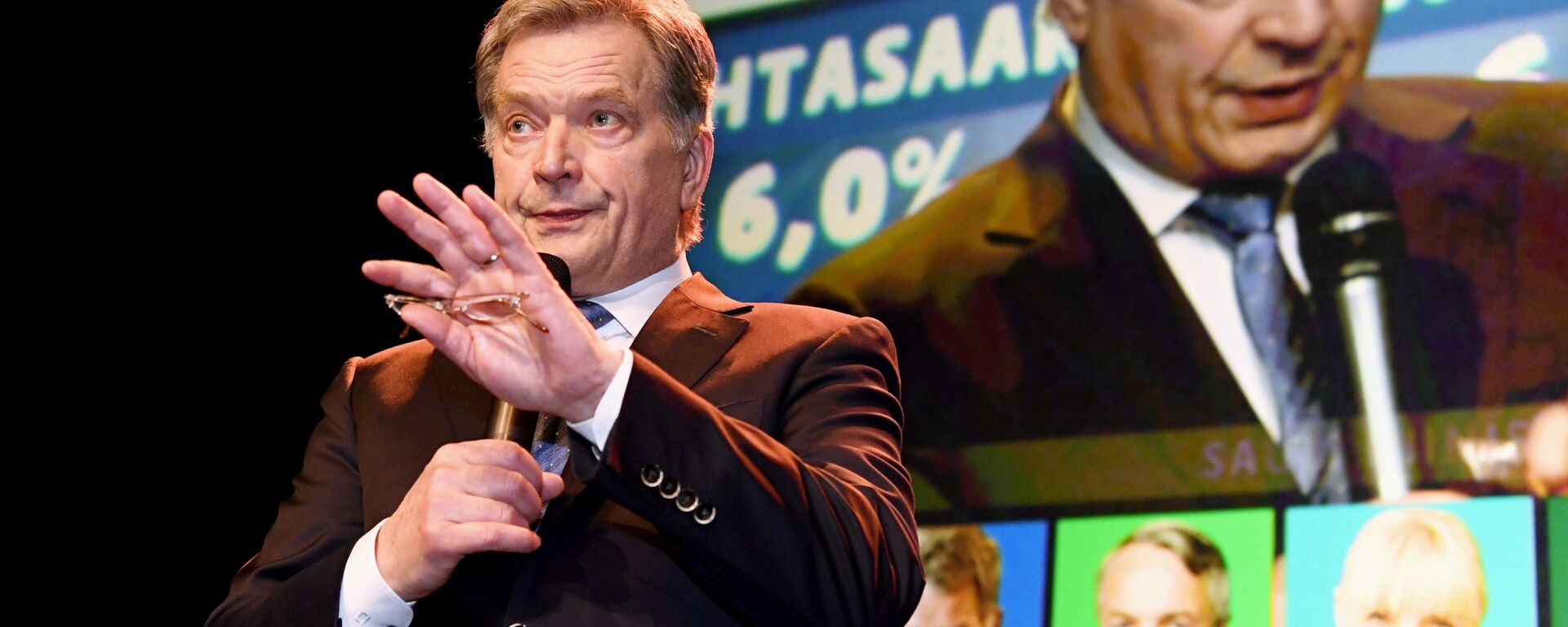 الرئيس الفنلندي ساولي نينيستو يتحدث إلى جمهوره، 28 يناير/ كانون الثاني 2018  - سبوتنيك عربي, 1920, 05.03.2022