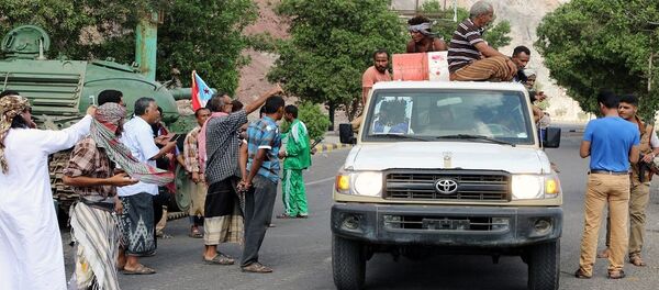مسلحو المجلس الانتقالي الجنوبي في عدن - سبوتنيك عربي