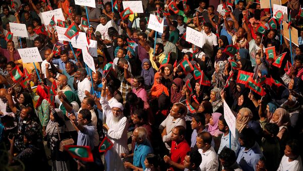 مظاهرات للمعارضة في المالديف - سبوتنيك عربي
