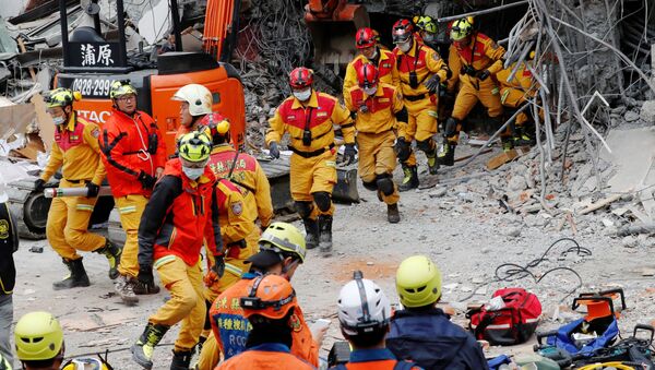تداعيات زلزال قوي في تايوان، 7 فبراير/ شباط 2018 - سبوتنيك عربي