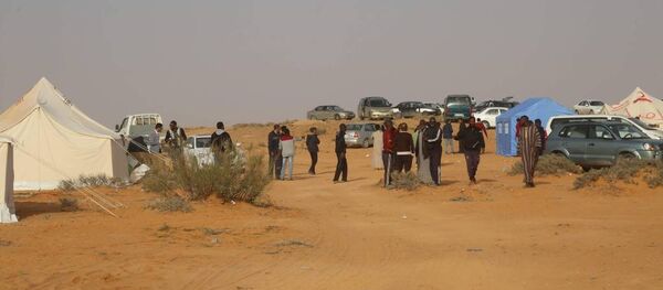 مخيم قرارة القطف لمهجري تاورغاء مخيم قرارة القطف لمهجري تاورغاء - سبوتنيك عربي