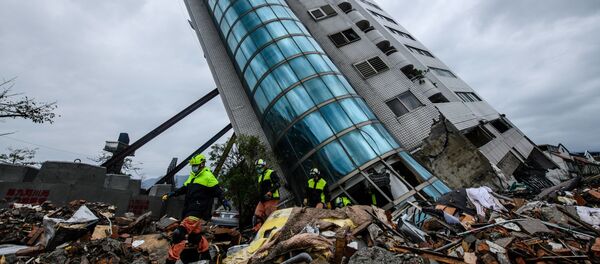 تداعيات زلزال قوي (6.4 درجة بمقياس ريختر) في هوالين، تايوان 6 فبراير/ شباط 2018 - سبوتنيك عربي