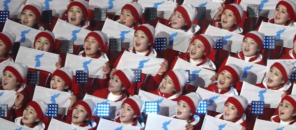 مراسم افتتاح دورة الألعاب الأولمبية الشتوية الـ 23 في بيونغ تشانغ، كوريا الجنوبية مراسم افتتاح دورة الألعاب الأولمبية الشتوية الـ 23 في بيونغ تشانغ، كوريا الجنوبية - سبوتنيك عربي