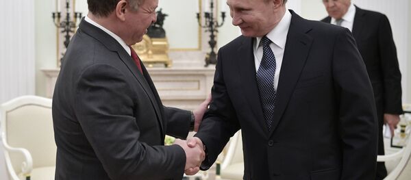 لقاء الرئيس بوتين مع العاهل الأردني عبد الله الثاني، 25 يناير 2017 - سبوتنيك عربي