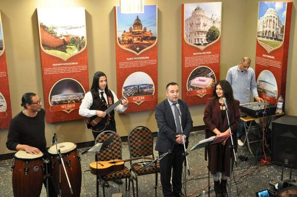 احتفالية افتتاح بيت المشجع المصري - سبوتنيك عربي