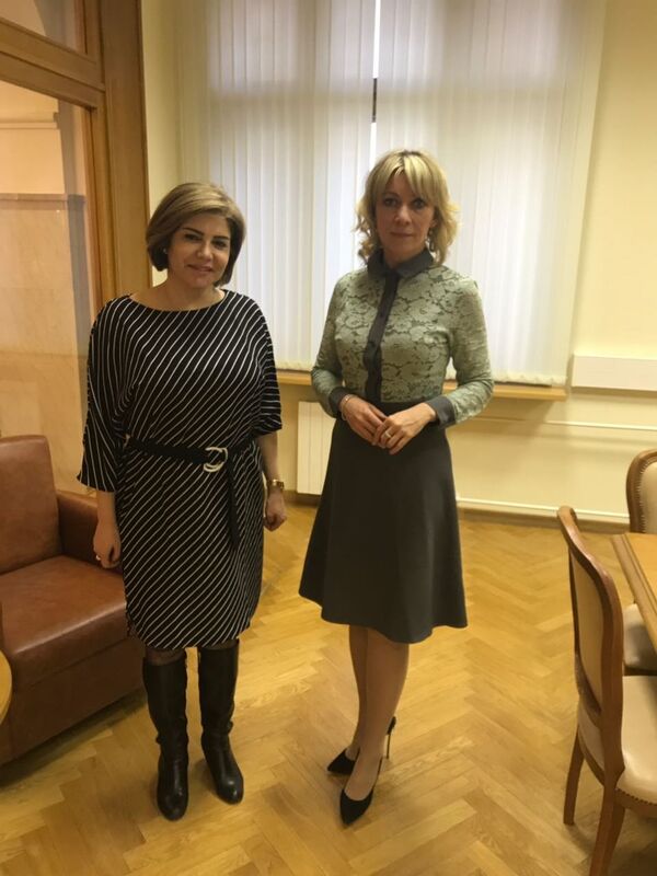 بروين إبراهيم وماريا زاخاروفا - سبوتنيك عربي