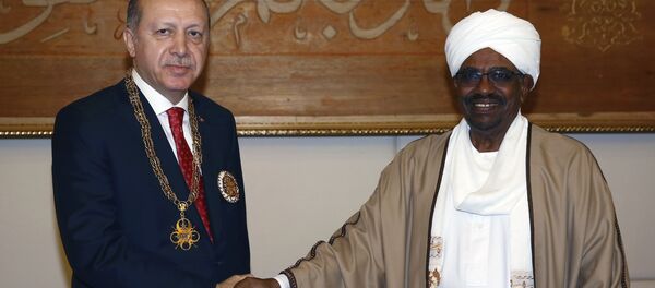 الرئيس التركي رجب طيب أردوغان خلال وصوله إلى الخرطوم للقاء الرئيس السوداني عمر البشير - سبوتنيك عربي