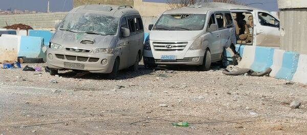 القافلة المستهدفة في عفرين - سبوتنيك عربي