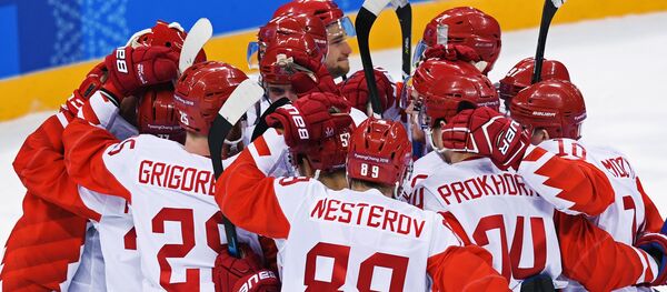 لاعبو الهوكي الروس يهزمون الفريق التشيكي في الألعاب الأولمبية لعام 2018 - سبوتنيك عربي