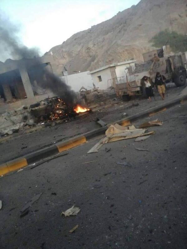 تفجير مقر مكافحة الإرهاب في عدن - سبوتنيك عربي