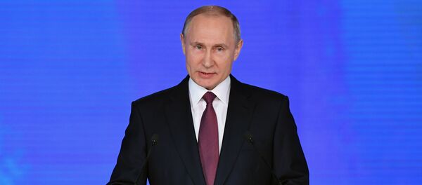 الرئيس فلاديمير بوتين، في 1 مارس/ آذار، يوجه رسالته السنوية إلى الجمعية الفدرالية، حيث سوف يوجهها في قاعة ضخمة (مانيج) تضم عددا كبيرا من الضيوف - سبوتنيك عربي