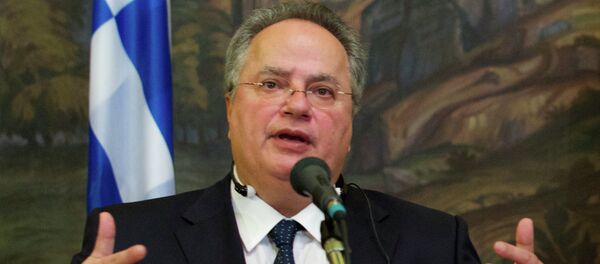 وزير خارجية اليونان نيكوس كوتزياس - سبوتنيك عربي
