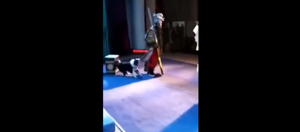 كلب يهاجم ممثلا أثناء أدائه دوره على المسرح - سبوتنيك عربي