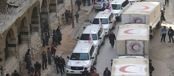 المساعدات الإنسانية في الغوطة الشرقية - سبوتنيك عربي
