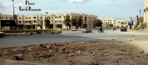 صورة حديثة لمنطقة حلب القديمة تظهر فيها مستديرة السبع بحرات - سبوتنيك عربي