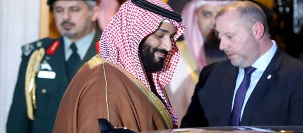 محمد بن سلمان أثناء زيارته من بريطانيا - سبوتنيك عربي