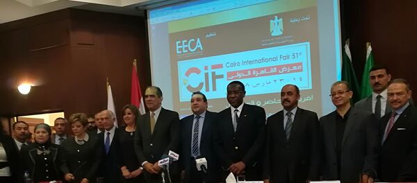 وزير الصناعة المصري طارق قابيل يتحدث عن معرض القاهرة الدولي في 12 مارس / آذار 2018 - سبوتنيك عربي