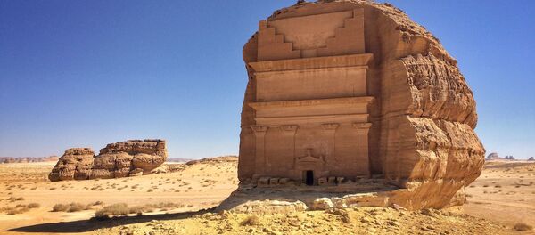 القصر الفريد في مدائن صالح، أكبر مقبرة أثرية غرب المملكة العربية السعودية - سبوتنيك عربي
