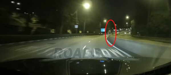 شبح فتاة يراقب السيارات على الطريق العام - سبوتنيك عربي