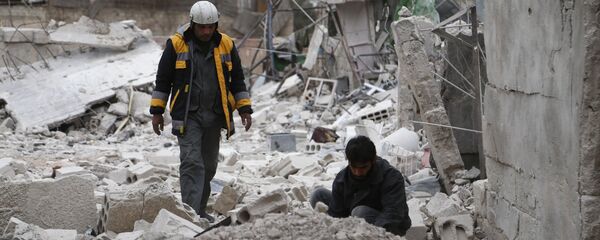 الخوذ البيضاء، الغوطة الشرقية، 12 فبراير/شباط 2018 - سبوتنيك عربي