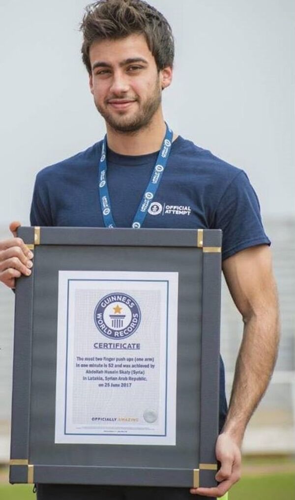 لاعب التايكوندو السوري عبد الله سقاطي - سبوتنيك عربي