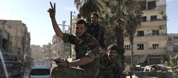 تحرير الجيش السوري لبلدة كفربطنا في الغوطة الشرقية، سوريا - سبوتنيك عربي