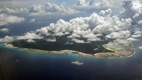 مشهد يطل على جزيرة سينتينل، إحدى جزر أندمان الهندية الواقعة على خليج البنغال - سبوتنيك عربي