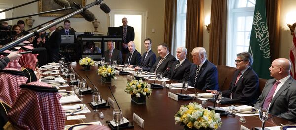 اجتماع ولي العهد محمد بن سلمان مع إدارة ترامب اجتماع ولي العهد محمد بن سلمان مع إدارة ترامب - سبوتنيك عربي