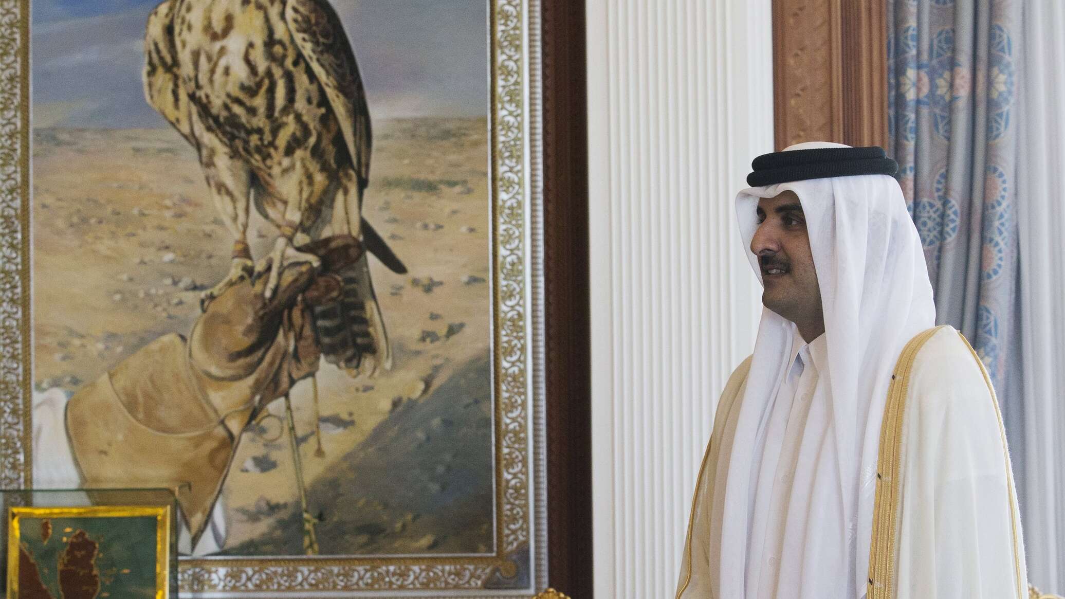 أمير قطر ووزير الخارجية الروسي يبحثان الوضع في سوريا وفلسطين