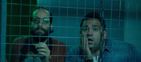 الممثلان المصريان أحمد أمين وأكرم حسني في مسلسل الوصية - سبوتنيك عربي