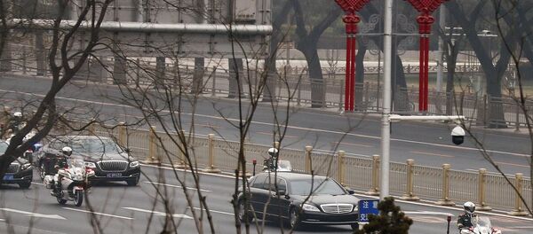 موكب رئاسي يقال إنه لزعيم كوريا الشمالية - سبوتنيك عربي