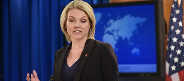 المتحدثة باسم وزارة الخارجية الأمريكية هيثر نويرت المتحدثة باسم وزارة الخارجية الأمريكية هيثر نويرت - سبوتنيك عربي