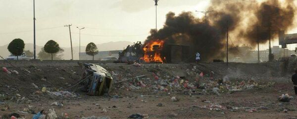 آثار قصف جوي في صعدة اليمن  - سبوتنيك عربي