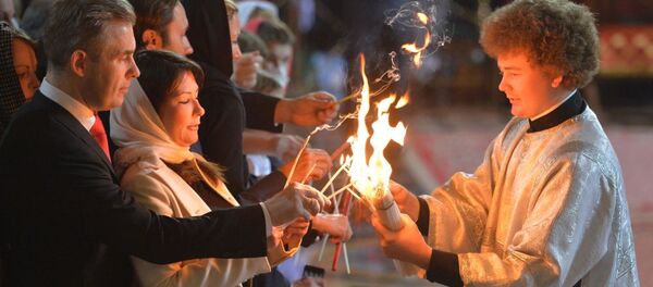 النار المقدسة في موسكو - سبوتنيك عربي