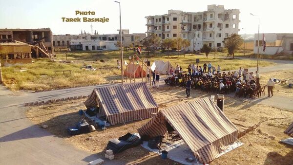 مخيم نوعي لليافعين في حلب - سبوتنيك عربي