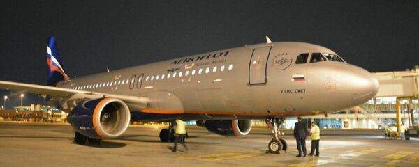 طائرة إيروفلوت في مطار القاهرة - سبوتنيك عربي