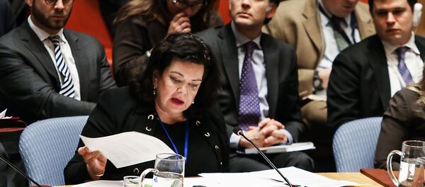 مندوبة بريطانيا الدائم لدى الأمم المتحدة، كارين بيرس - سبوتنيك عربي