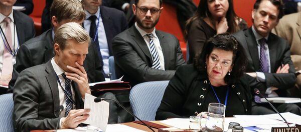 مندوبة بريطانيا الدائم لدى الأمم المتحدة، كارين بيرس - سبوتنيك عربي