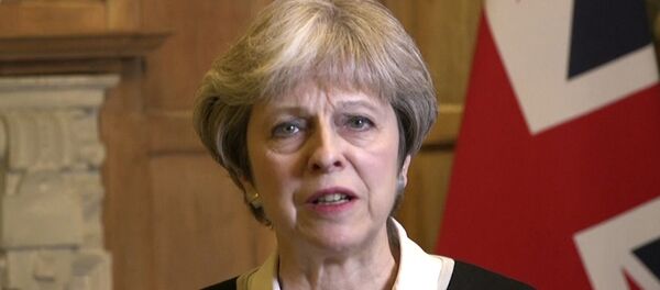 رئيسة الوزراء البريطانية تيريزا ماي، لندن 13 أبريل/ نيسان 2018 - سبوتنيك عربي