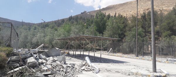 ضربات التحالف الثلاثي التي طالت مركز البحوث العلمية في برزة، سوريا 14 أبريل/ نيسان 2018 - سبوتنيك عربي