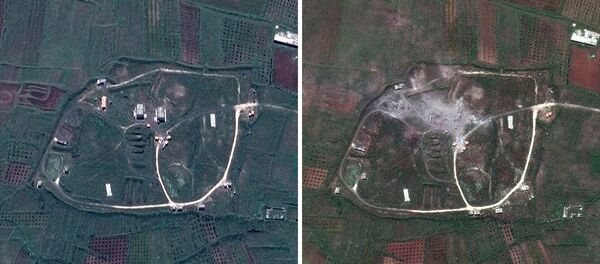 آثار الهجوم الثلاثي على سوريا آثار الهجوم الثلاثي على سوريا - سبوتنيك عربي